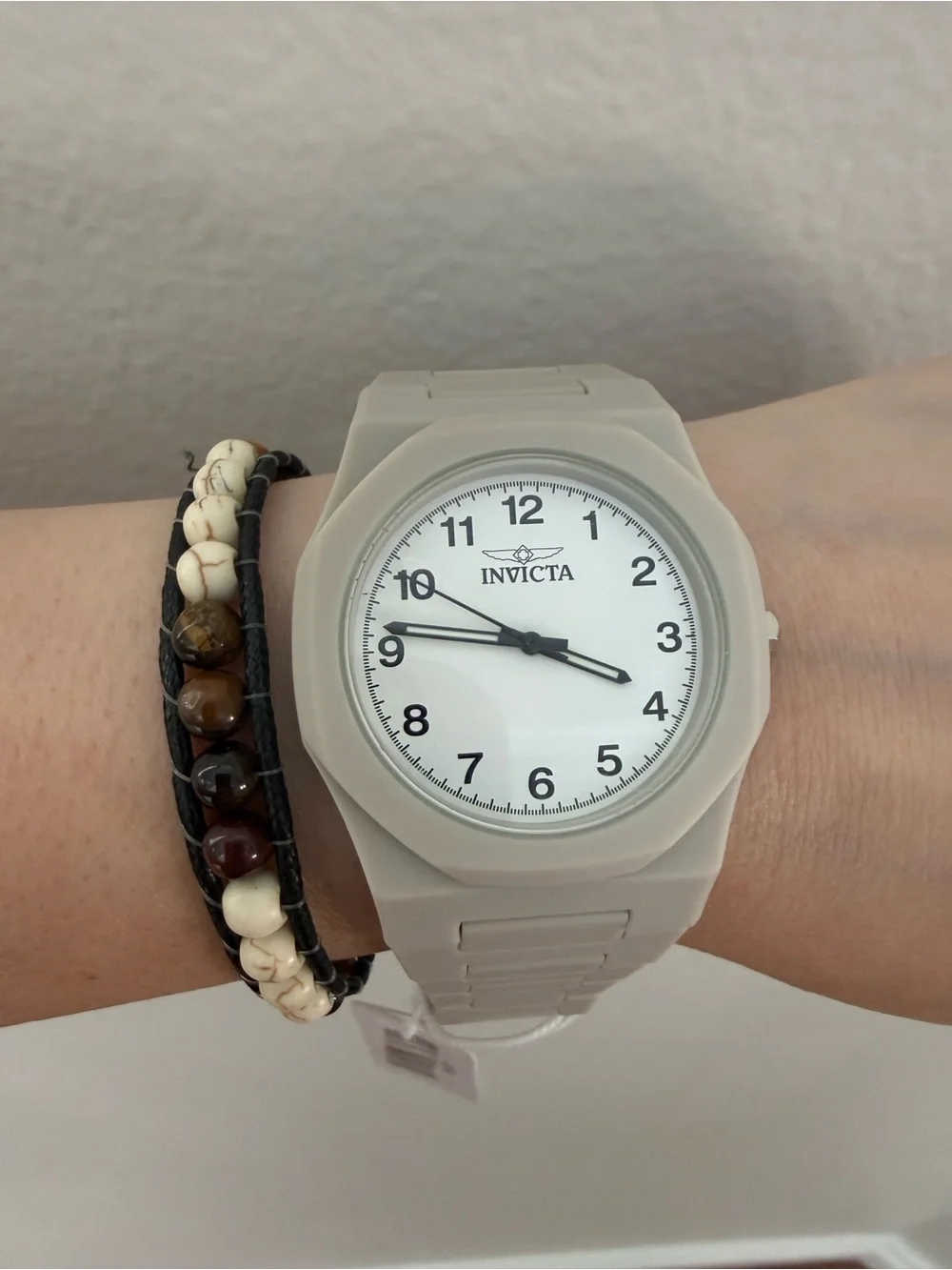 NEW Invicta Celestial Lady 40mm Apricot Tone Case White Metal Dial Apricot Band